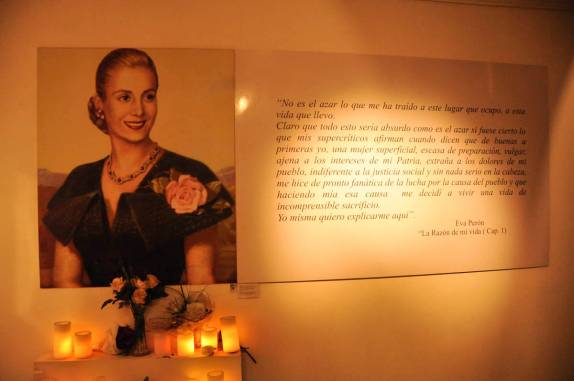 Eva Perón, a famosa 'Evita', um dos ícones da história argentina, em Buenos Aires, na Argentina